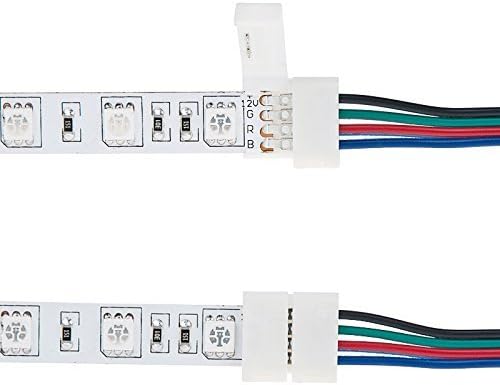 Conector de tira de LED RGB LS-CNTRGB-DW, liderado por heróis, 4 contatos, 10mm, interconexão, 10 pacote