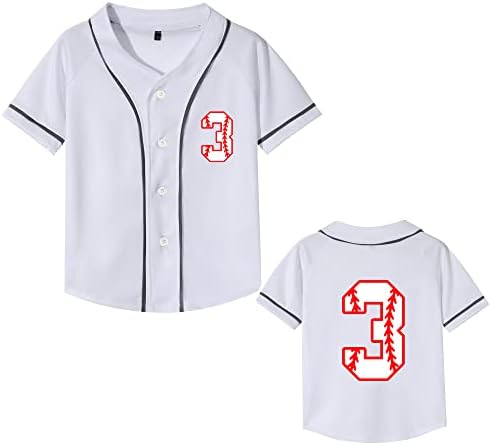 Yuji Itadori Toddler Boy Birthday camisa de beisebol Jersey Kids Roup