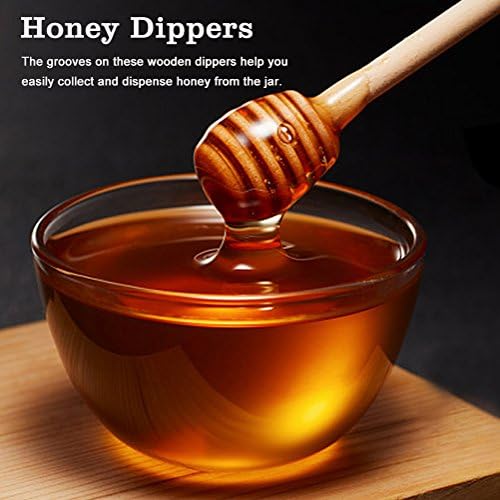 Malhas de mel de mel palca, 50pcs/conjunto doméstico mini geléia de mel jar jar dispensando coletando vara de vara de