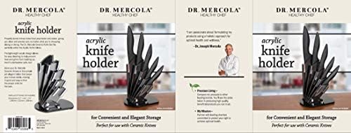 Dr. Mercola acrílico portador de faca, lavadora de louça Safe
