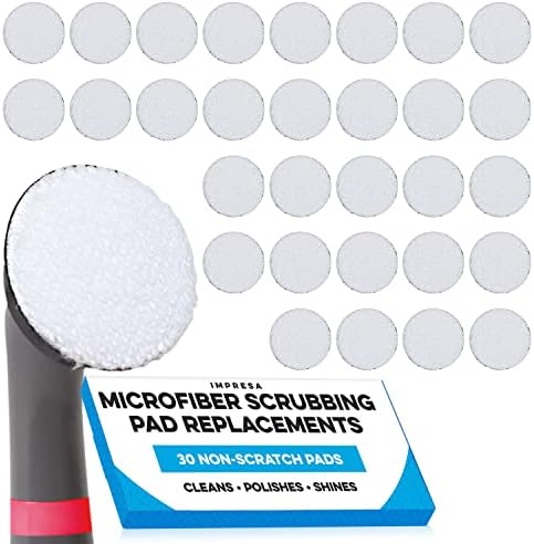 [30 pacote] Microfibra de Microfibra Praves de Microfibra para Rubbermaid Revelar Power Scruber - Almofadas de Polonês