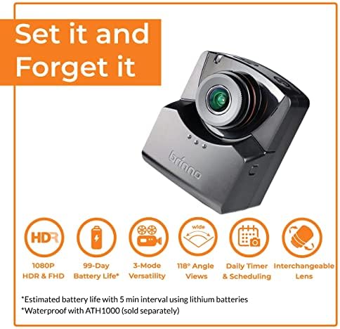 Brinno Empower TLC2020 Câmera de lapso de tempo - vida útil da bateria de 99 dias - Captura Professional 1080p HDR TimeLapse, Stop