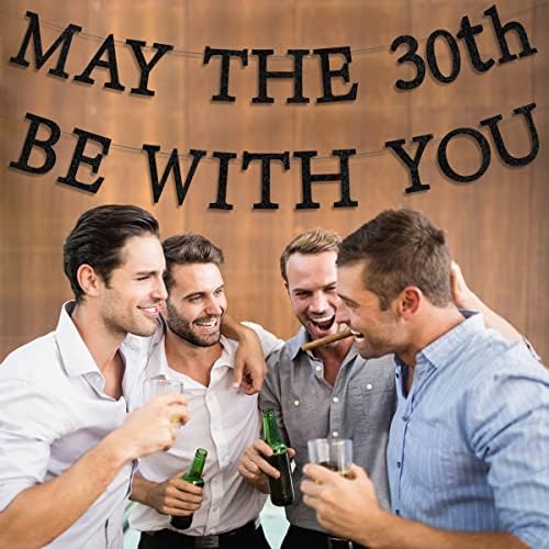 30º aniversário decorações de festas para homens 30º aniversário de festas de aniversário podem os anos trinta com você Black