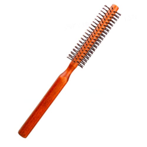Escova de cabelo redonda, escova de escova de madeira de madeira