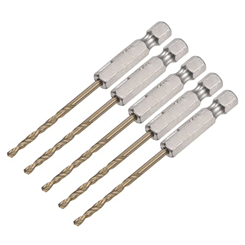 UXCELL 5 PCS de alta velocidade aço HEX TWIST BIT DIA