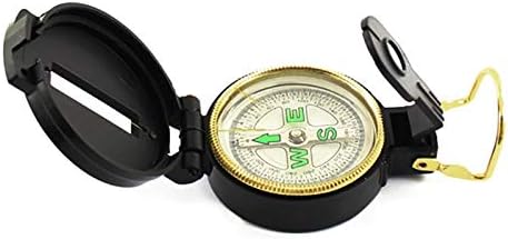 SDGH Black Compass/Case Plástica Case Geológica Compass ao ar livre Portátil Compass Point para a navegação