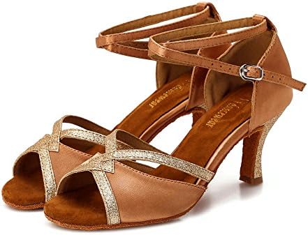 Ttdancewear women salão de baile sapatos de dança latina salsa bachata desempenho de dança brilhante sapatos de dança