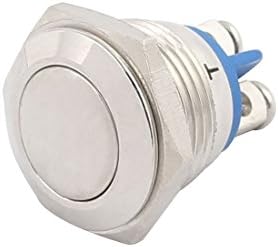 Interruptores AEXIT UL AC250V 3A 16mm 0,63 Frecar DIA Tampa curvada Tampa impermeável Metal Momentary Push Butter