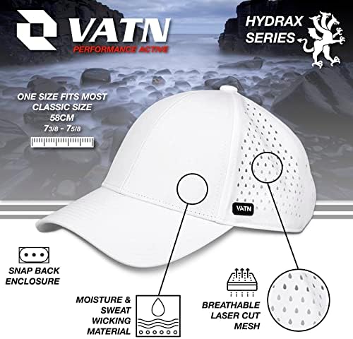 VATN HYDRAX, HAPAGEM CURVADO DE PERSONIFICADO BRIM, Capace de beisebol resistente à água para homens e mulheres - trabalho,