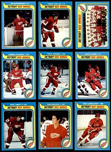 1979-80 Topps Detroit Red Wings perto da equipe set Detroit Red Wings VG+ Red Wings