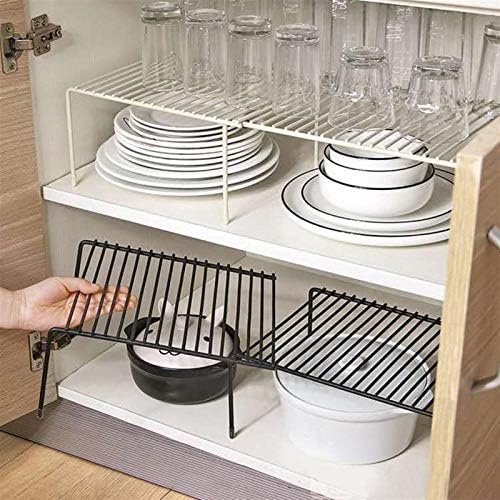 JAHH Economia de espaço de prateleira de armazenamento de cozinha de cozinha para armários domésticos Organizador de armazenamento