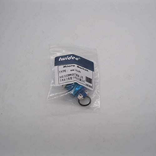 TWIDEC/19mm de casca de metal azul à prova d'água Momentária Motivo de botão de primeira linha 3a/12 ~ 250V SPST 1NO