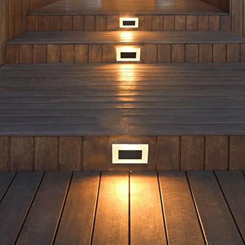 Ausleuch Ausleu Luzes de passo LED de paredes de escada Luz de decoração de escada, 3W 3W CRI90 Branco quente, lâmpadas