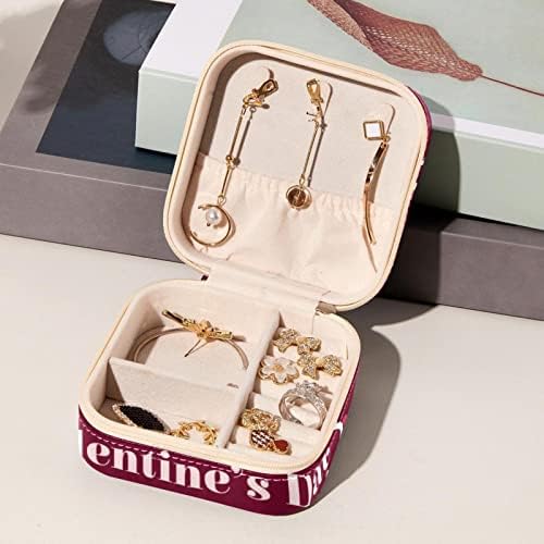 VBFOFBV Mini Jewelry Travel Case, Organizador de jóias de pequenas viagens, caixa de joalheria portátil Mini Organizador de armazenamento