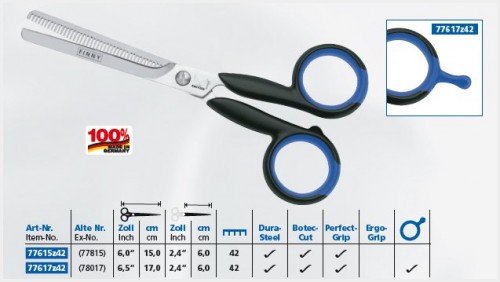 Hair Kretzer Finny 777615Z30 6,0 / 15cm - Texturizadores/ tesoura de afinação, 30 dentes uma lâmina