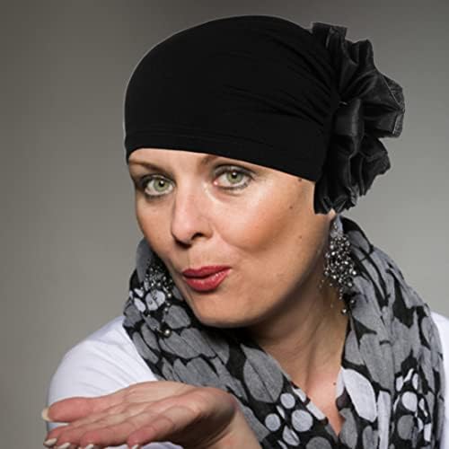 Bandas de cabeça de Kuyyfds, Hijab muçulmano Elastic Chefe Lenfra para Women Chemo Cap for Eid Headwear Women Black