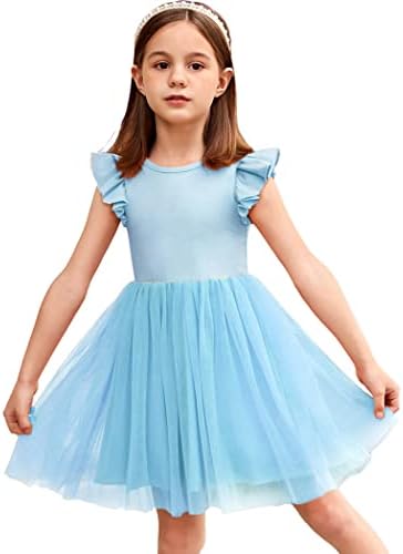 Arshiner Toddler Tutu Dress Girld Girls Girls Gluffy Summer Summer Party Festa casual Tulle Sundress for Kids 2-6y