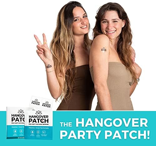 28 Pacote de patches de festa - After Party Natural Recovery Patch - Rebotamento para a pele, embalado e embrulhado individualmente,