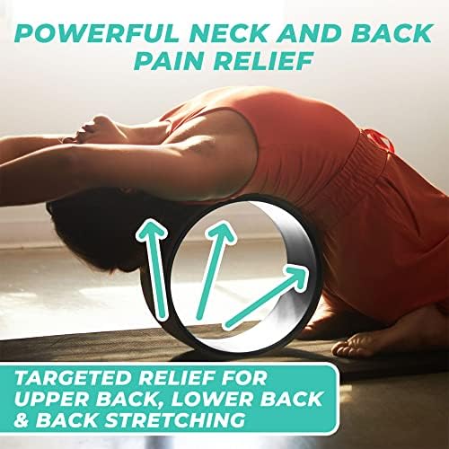 Rolo traseiro de ioga - roda de ioga para alongamento e alívio da dor nas costas - maca traseira - rolo de espuma - melhor
