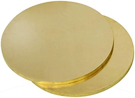 Zhengyyuu placa de latão placa redonda placa de metal h62 folha de cobre de tira de bronze diâmetro 3. 9 polegadas