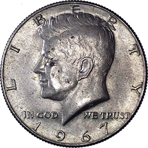 1967 Silver Kennedy Meio dólar 50c sobre não circulado