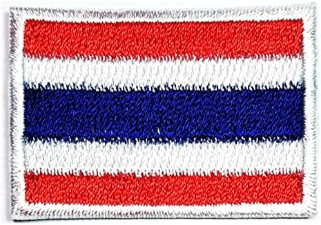 Kleenplus 2pcs. 1,2x1,7 polegada. A bandeira da Tailândia patches nacional bandeira nacional country tática militar bordada Aplique