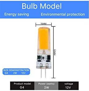 2W T3 G4 Lâmpada de lâmpada LED Lâmpada Bi-Pin AC/DC 12V JC Bulbo 5 Pacote para lâmpada de lâmpada de mesa Lustre