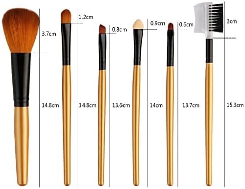 Jahh Makeup Brush 6 Maghuncel Set Ferramentas de beleza Casos de cílios para os olhos Conjunto de maquiagem Conjunto de maquiagem