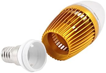 RUILOGOD LED HABERTA E14 Base de parafuso para 5 lâmpadas Tom de ouro (ID: 425 ABC DE1 F3D 5B6