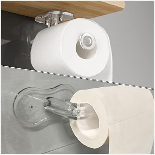 Cabilock Mount Mount Paper Towel Selder de acrílico Papel de papel higiênico montado na parede Suporte de tecido de laminação de tecidos