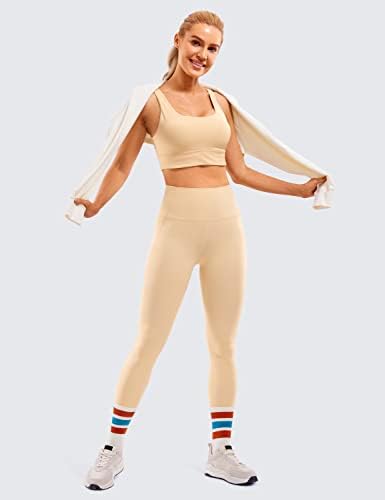 Crz Yoga Womens Butterluxe Leggings 25 / 28 '' - Calças de ioga de ginástica de cintura alta com bolsos macios