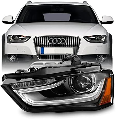 Akkon-se encaixa em 2013- Audi A4 Quattro Allroad S4 [Hid/Xenon Type] Projector não AFS Chrome Driver do farol do farol