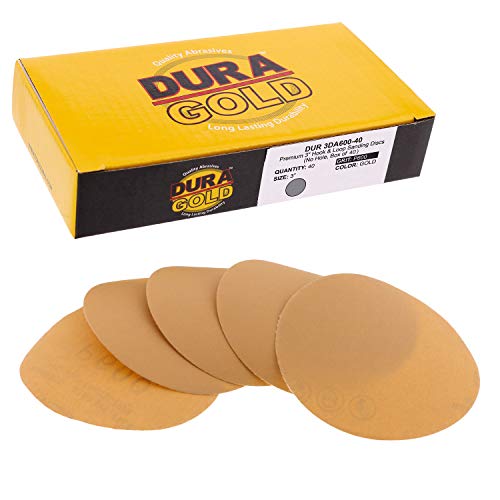 DURA -GOLD 3 discos de lixamento - 600 Grit & Hook & Loop Da Placa de Apoio