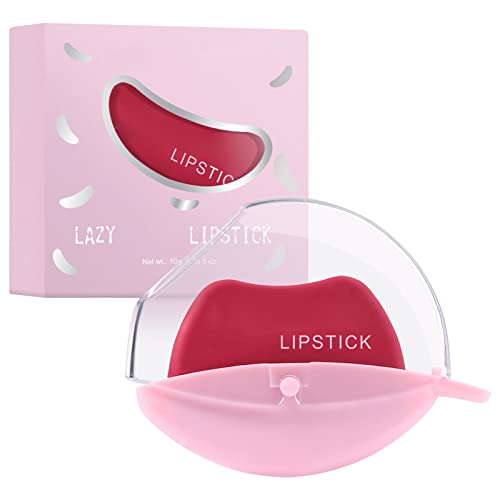 Xiahium 3 cores em 1 batom 15 cor população preguiçosa Batom vermelho Conjunto Lady Lady Lazy Lazy Lipstick High Pigmment