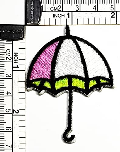 Kleenplus Umbrella Rain Cartoon Patch Cute Stickel Sticker Craft Patches