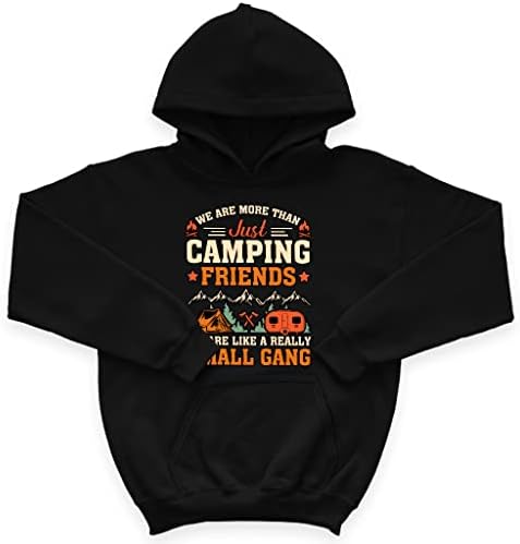 Camping Friends Kids Sponge Fleece Hoodie - Capuz das crianças legais - capuz gráfico para crianças