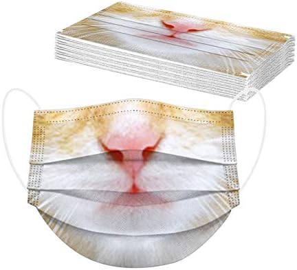 Animais engraçados para adultos tampa de boca impressa 3 camadas máscara de face descartável Bandana interna externa para