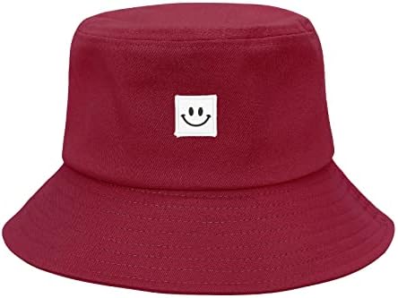 American Trends Kids Hats Sorria o chapéu de balde para meninos meninos Viagem de verão Viseira ao ar livre