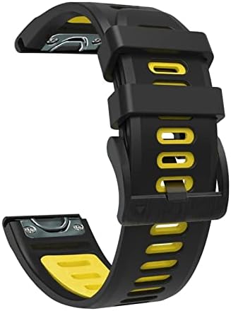 INFRI 22 26mm de liberação rápida Silicone Watch Band Strap for Garmin Descent Mk1 Mk2 Mk2i Pulseira para Garmin Tactix Delta Bracelet