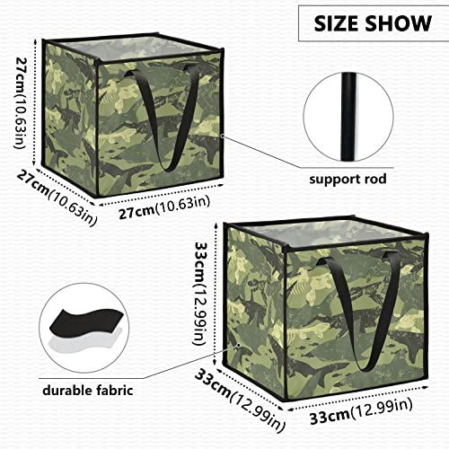 Camuflagem de tubarão armazenamento bin lixo dobrável cesta de armazenamento de brinquedos cesta de lavanderia cesto de berçário à prova