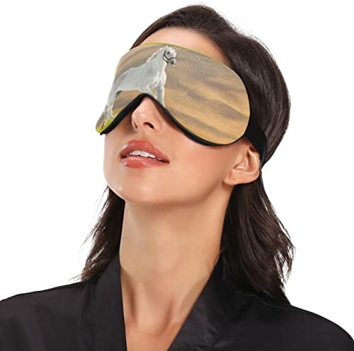 Kigai Sleep Eye Mask for Men Women Light bloqueando noite dormindo vendimento com cinta ajustável Soft respirável conforto