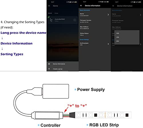 Cleiscry Mini Bluetooth Compatible RGB Controller Música LED LEVEL LIGHT TRIPLADOR PARA RGB LUZES DE APP SMART APP CONTROL