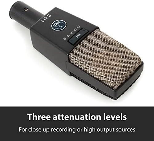 Akg Pro Audio C414 Microfone de Condensador de Instrumentos XLS, Multipattern