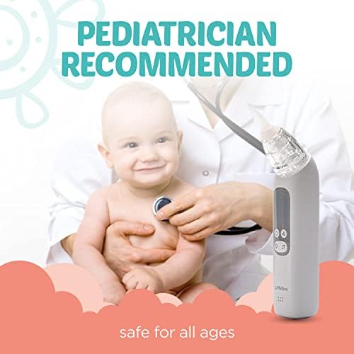 LittLleTora Baby Asal Aspirator - Recarregável de nariz elétrico otário limpador de nariz de bebê - Toddlers Booger