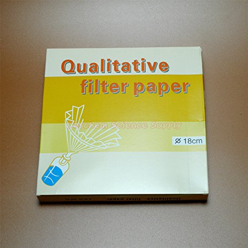 DESCHEM 180mm 15-20μm de papel filtro qualitativo OD = 18 cm de velocidade média 100pcs/lote