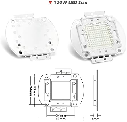 Chanzon High Power LED Chip 100W Purple Ultravioleta SMD COB LUZ COMPONENTS DIODO 100 W ULTRA VIOLET BULLE