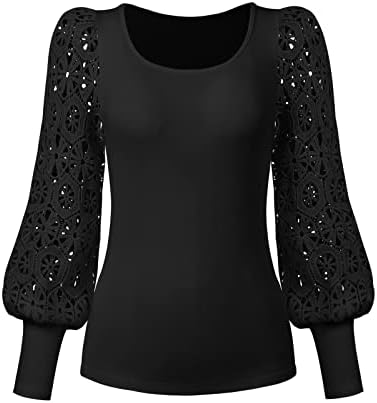 Blusa do ombro frio de Uofoco Ladys Ladys Popular ao ar livre camisetas com mangas compridas camisetas de inverno