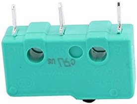 Aexit 10pcs AC250/125V Pontos e acessórios 5A 3 Terminais Momentary Push Butter Atuator Micro Switch Outlet Switches Green