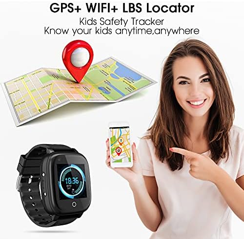 CJC 4G Kids Smart Watch With GPS Tracker and Calling, IP67 à prova d'água, ligações bidirecionais, rastreador de GPS,