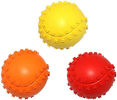 Kei Tomlison Rubber Dog Chewing Squeaky Ball Toys buscando brinquedo para filho